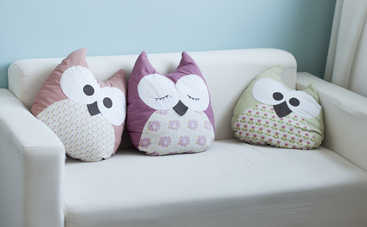 Азбука рукодельницы: как сшить декоративную подушку-сову своими руками