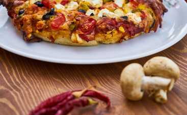 Печем диетическую пиццу на кефире (рецепт)