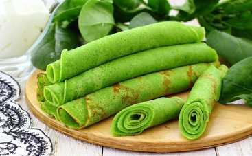 Что приготовить школьнику на завтрак: шпинатные блины с лососевым кремом