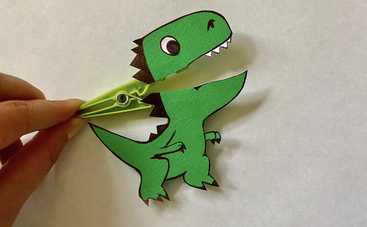 Театр кукол дома: мастер-класс Динозаврик