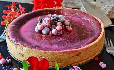 Десерт без выпечки:  вишневый чизкейк - пошаговый рецепт