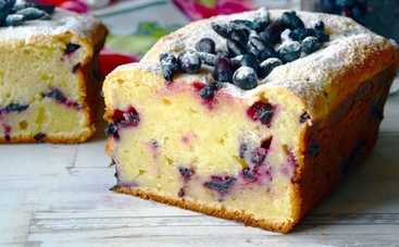 Вкус июля: йогуртовый кекс с черникой