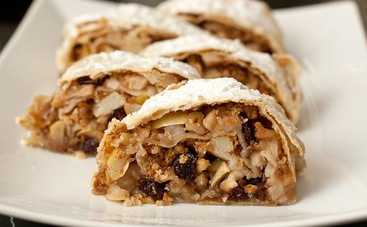 Диетический яблочный штрудель в лаваше: рецепт пошагово