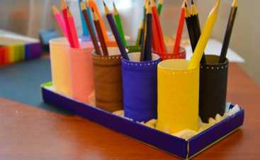 Подставка для карандашей своими руками: пошаговая инструкция