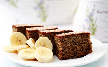 Рецепт бананового кекса без сахара