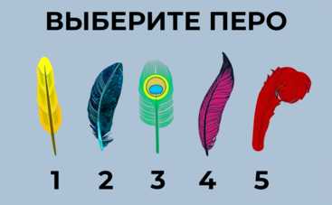 Тест по картинке: выберите перо и узнайте кое-что интересное о себе