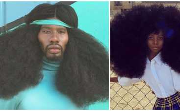 Волосы дыбом: отец и дочь покоряют сеть своими шевелюрами - фото