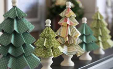 Стильный дом: мастерим 3D елочку из бумажных элементов