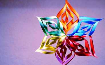 Как сделать объемную снежинку из бумаги