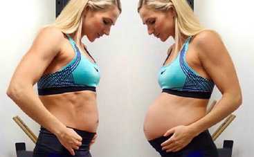 Женщина показала, как тренируется на 41 неделе беременности (видео)