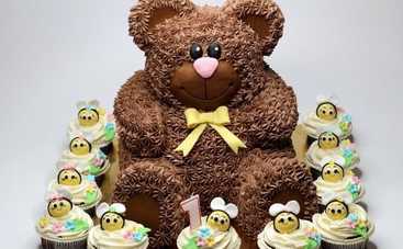 Детские праздники: готовим торт «Мишка» (видео)