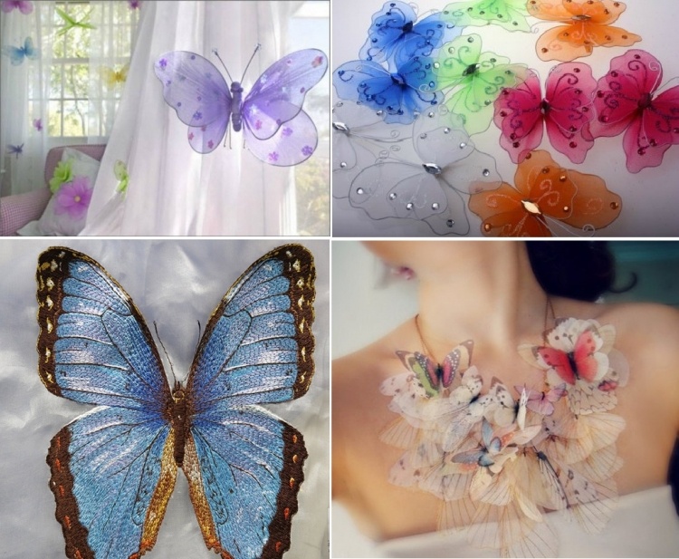 Идеи на тему «Бабочки из органзы» (25) | бабочки, бижутерия, бижутерия фей