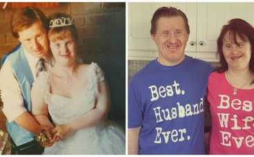 Пара с синдромом Дауна отпраздновала 22 года семейной жизни