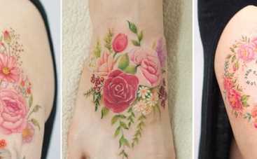 Модный клуб: нежные цветочные тату специально для женщин