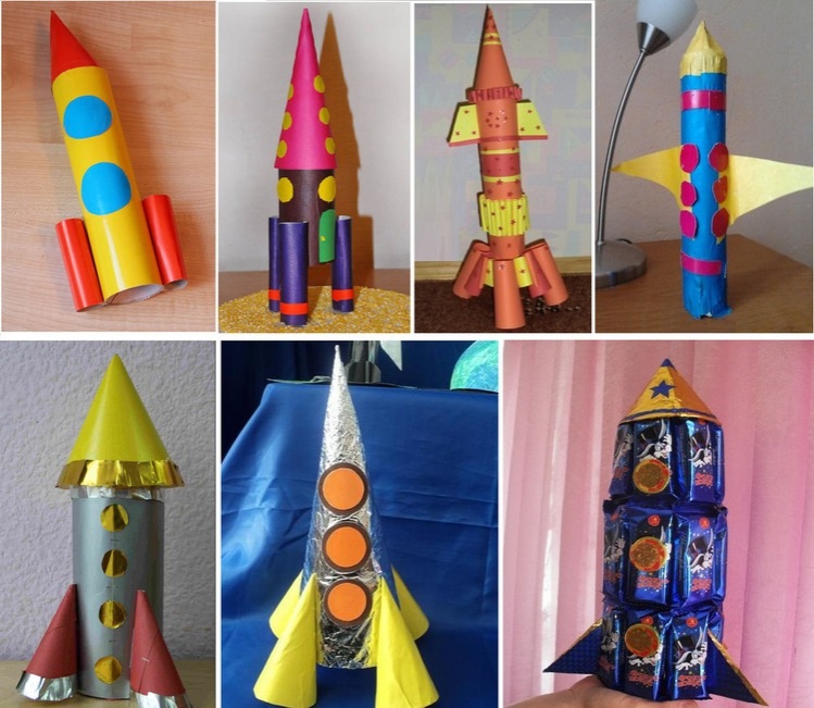 Макет ракеты для детей своими руками. Ракета поделка. Поделка ко Дню космонавтики. Космическая ракета поделка.