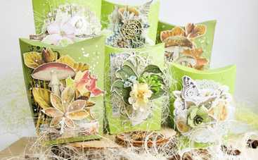 Картонные коробочки для сладостей ко Дню Учителя: мастер класс от Фабрика Декору