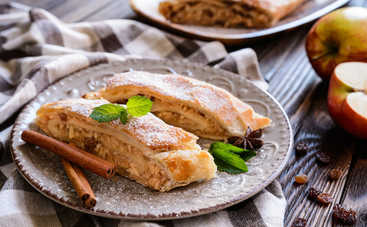 Ленивый яблочный штрудель из лаваша: быстро, просто, вкусно