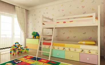 10 идей организации пространства маленькой детской для двоих (фото)