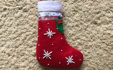 Новогодний сапожок для подарков своими руками: подробный мастер-класс