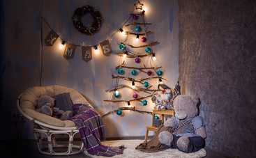 Настенная елка в скандинавском стиле своими руками: мастер-класс с фото