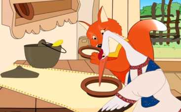 Українські мультфільми. Лисиця та журавель - дивитись онлайн