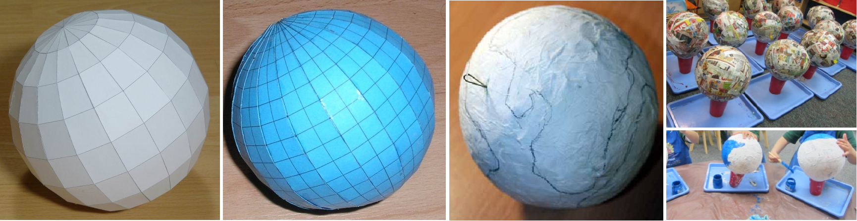 Поделка глобус на урок географии техникой папье-маше