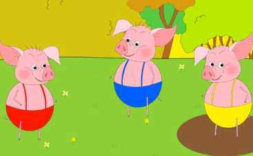 Казка на ніч українською. Троє поросят