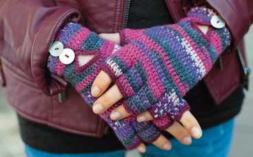 Как связать оригинальные митенки крючком: мастер-класс