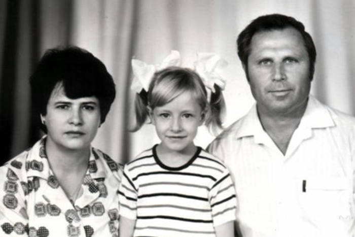 Елена Кравец в детстве