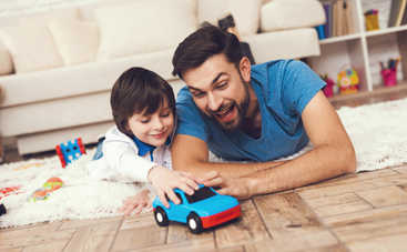 Как сделать автомойку для детских машинок из коробки своими руками