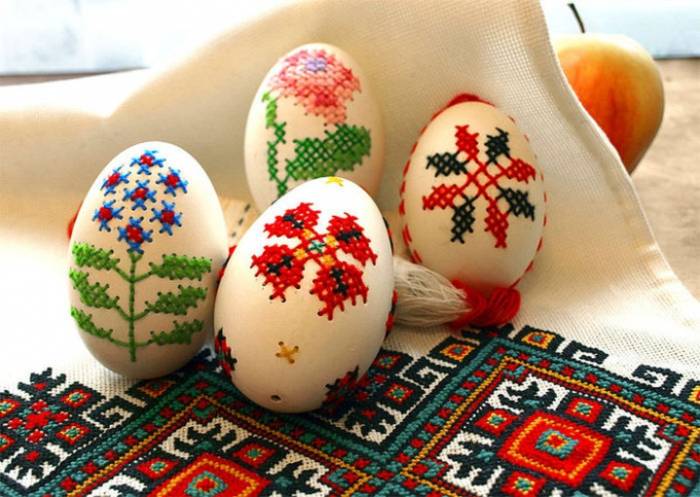 Вышивка на яичной скорлупе: пошаговый майстер-класс