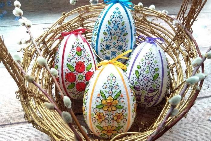 Вышивка на яичной скорлупе: пошаговый мастер-класс