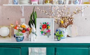 Как сделать картину из фетра "Весна" своими руками