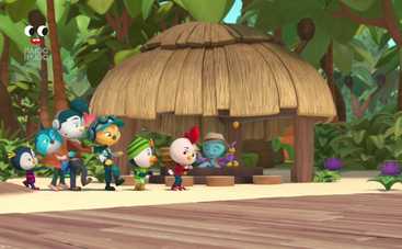 Мультфильм Отважные птенцы: Гонки по каньону опасности и Род спасает медвежонка